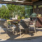 4SO Manitoba stapelbare tuinstoelen met zit-en rugkussen (latte) - 6